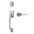 Sure-Loc Hardware Sure-Loc Hardware Coronado Handleset with Round Thumb Turn, Cedar Handleset Trim, Satin Nickel CN507-R-CD 15